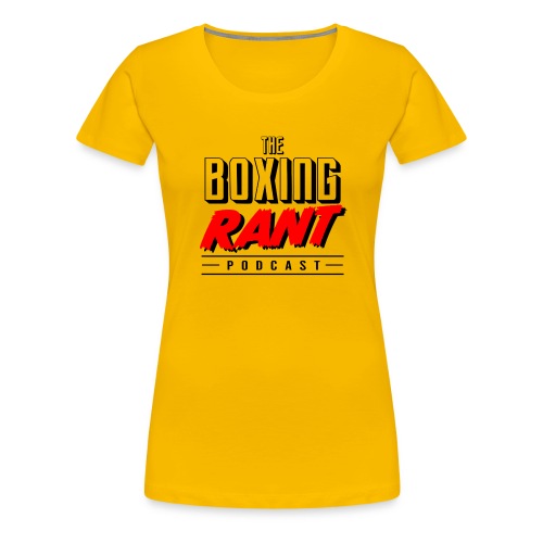 The Boxing Rant - Stack Logo - Women's Premium T-Shirt