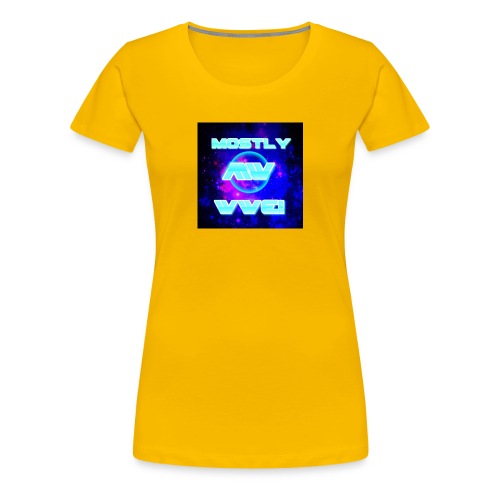 mostly wwe! space logo - Women's Premium T-Shirt