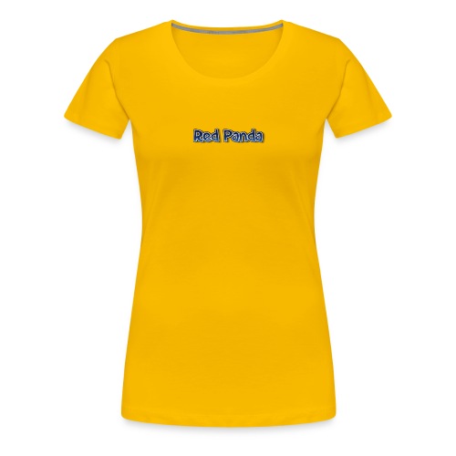 red panda words - Women's Premium T-Shirt