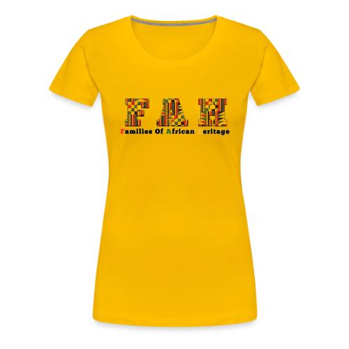 CAIS Families of African Heritage + Core Dragons - Women's Premium T-Shirt