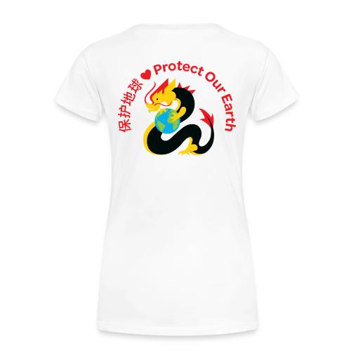 Kindness Dragon with Earth Red - Women's Premium T-Shirt