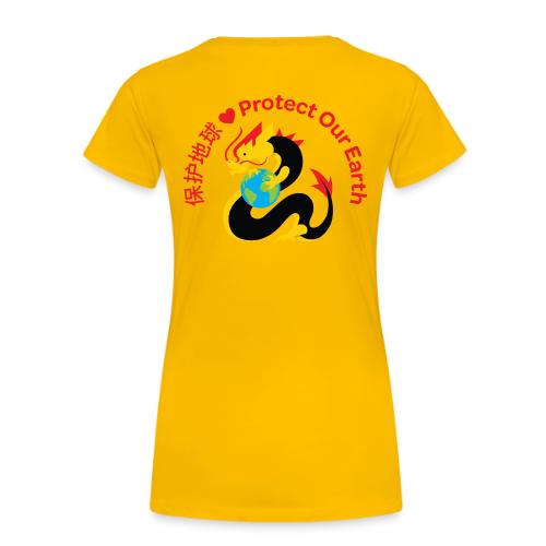 Kindness Dragon with Earth Red - Women's Premium T-Shirt