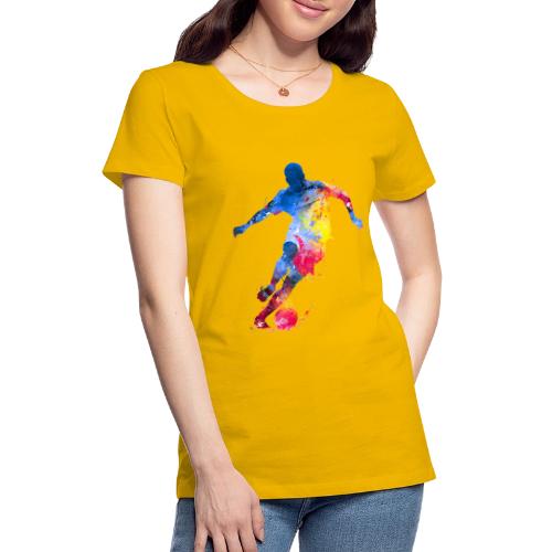 Soccer: Splash Kick - Women's Premium T-Shirt