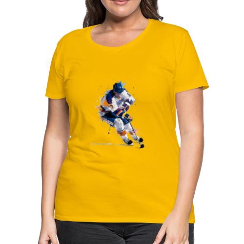 Hockey: Icy Streaks - Women's Premium T-Shirt