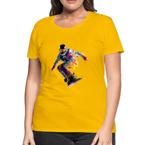 Snowboarding: Frozen Palette - Women's Premium T-Shirt