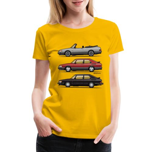 Saab 900 Turbo Trio - Women's Premium T-Shirt