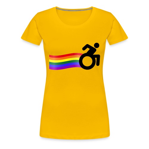 Rainbow wheelchair - Women's Premium T-Shirt
