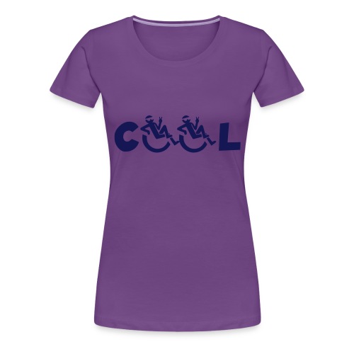 Cool in my wheelchair, chill in wheelchair, roller - Women's Premium T-Shirt