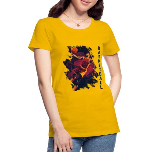 Basketball Charge - Women's Premium T-Shirt