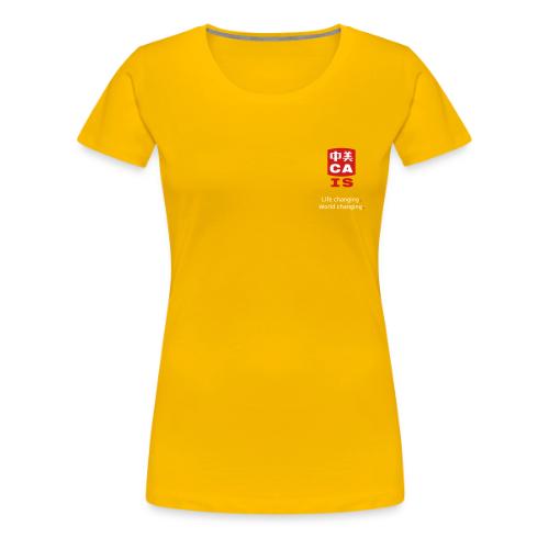 CAIS Logo (Life Changing World Changing) on Black - Women's Premium T-Shirt