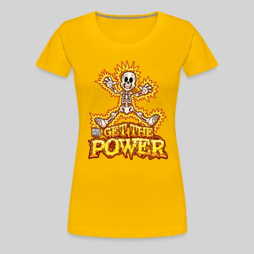 Cartoon Get the Power - Women's Premium T-Shirt
