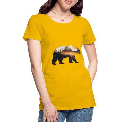 Canada Bear: fiery tones - Women's Premium T-Shirt