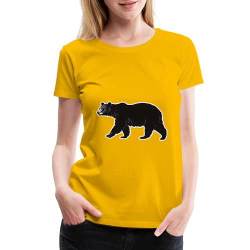 Midnight Black Bear - Women's Premium T-Shirt