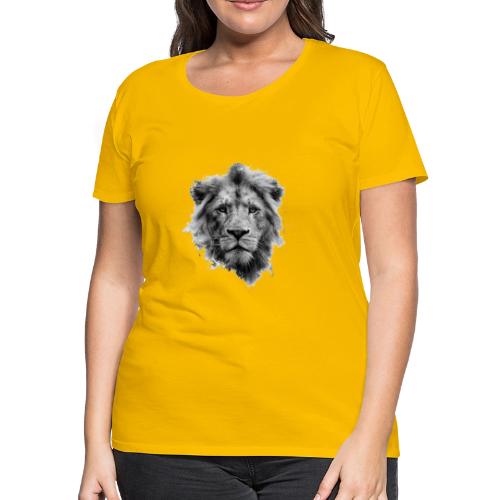 Lion: Monochrome King - Women's Premium T-Shirt