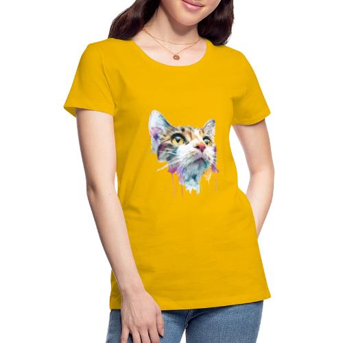 Chromatic Cat Splash - Women's Premium T-Shirt