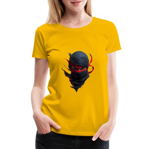 Crimson Stare Ninja - Women's Premium T-Shirt