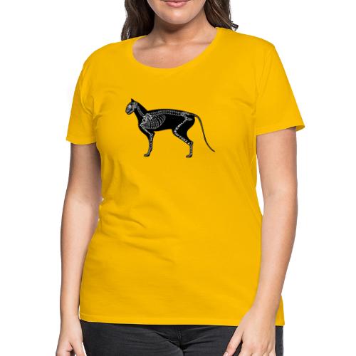 Skeleton Cat - Women's Premium T-Shirt