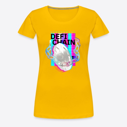 DeFiChain Bold Chain Links - Women's Premium T-Shirt