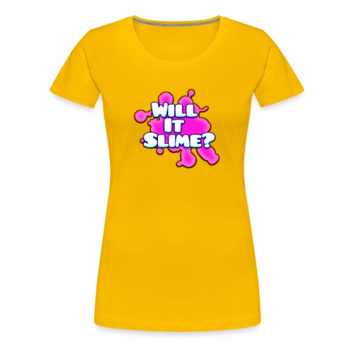Pink Will It Slime Logo - Women's Premium T-Shirt