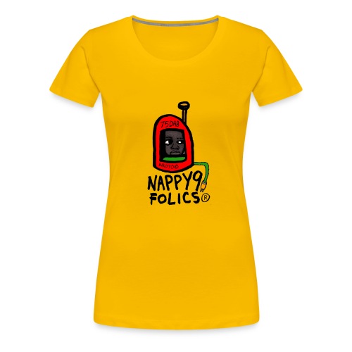 NAPPY9 FOLICS LOGO RBG - Women's Premium T-Shirt
