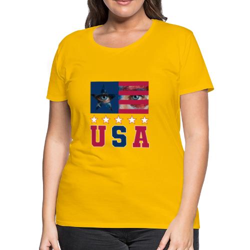 Stars and Vision USA - Women's Premium T-Shirt