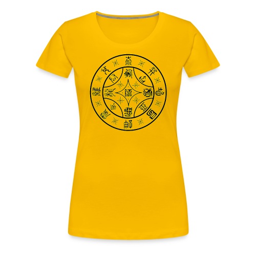 Seal of Changes For Raising an Army Hexagram 7 B/Y - Women's Premium T-Shirt