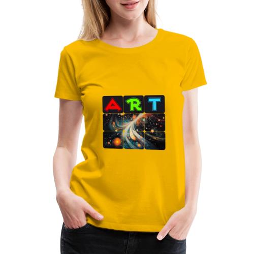 Swirls of Colorful Art - Women's Premium T-Shirt
