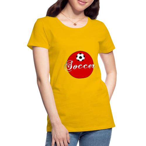 Soccer: Goal Circle - Women's Premium T-Shirt