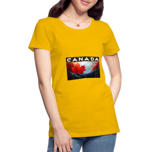 Canada Icon in Color - Women's Premium T-Shirt