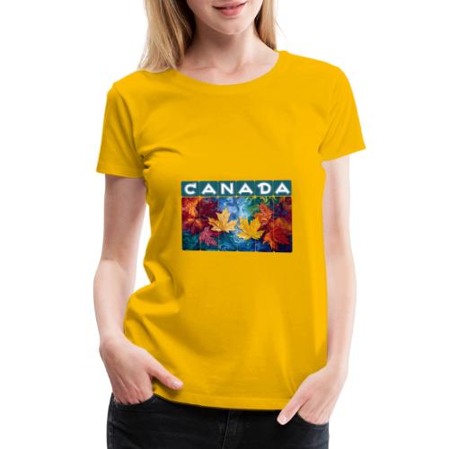 Canada in Brushstrokes - Women's Premium T-Shirt