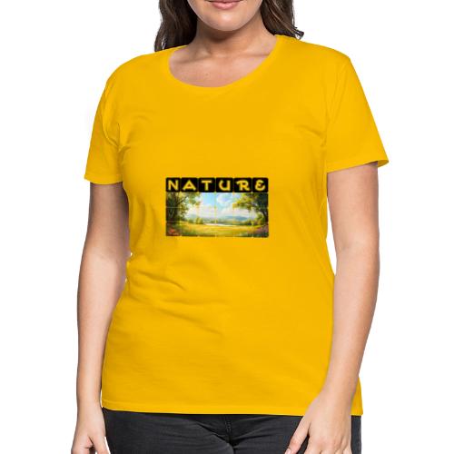 Nature: Summer Fields - Women's Premium T-Shirt