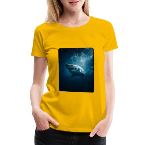 Great White Shark Ocean Design - Women's Premium T-Shirt