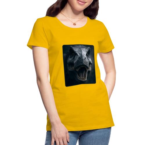T Rex Cinematic Close-Up Design - Women's Premium T-Shirt