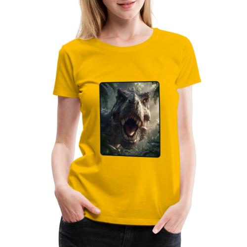 T Rex Jungle Roar Design - Women's Premium T-Shirt
