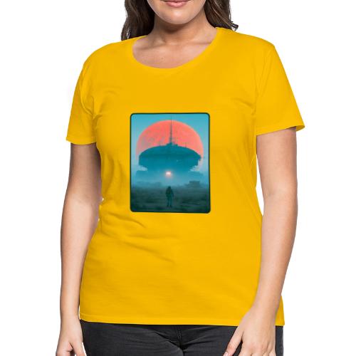 Astronaut Alien Outpost Design - Women's Premium T-Shirt
