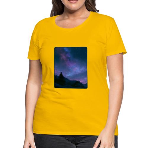 Stargazer Nebula Night Sky Art - Women's Premium T-Shirt