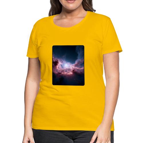 Radiant Cosmic Nebula Artwork - Women's Premium T-Shirt