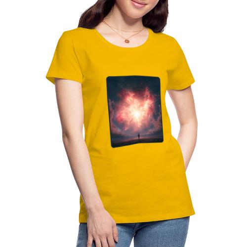 Supernova Sky Sci-Fi Artwork - Women's Premium T-Shirt