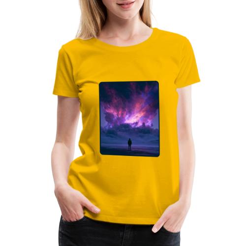 Cosmic Supernova Night Design - Women's Premium T-Shirt