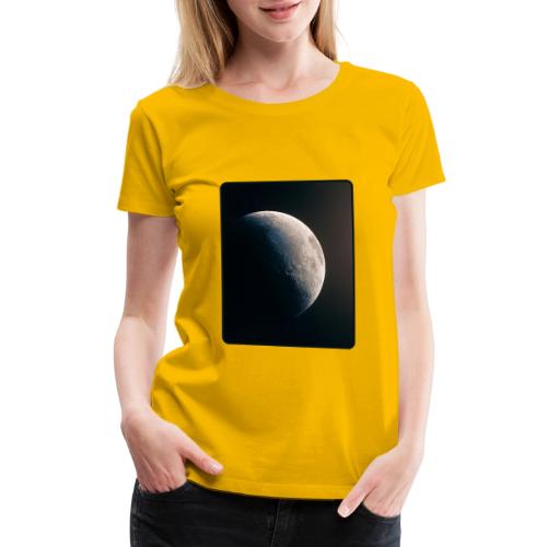 Crescent Moon Celestial Artwork - Women's Premium T-Shirt