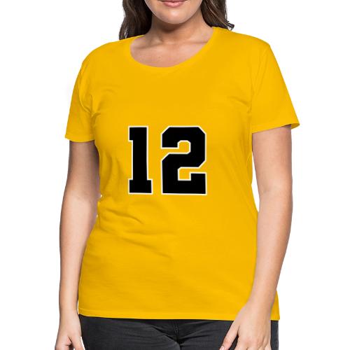 Varsity Number 12 Sports Design - Women's Premium T-Shirt