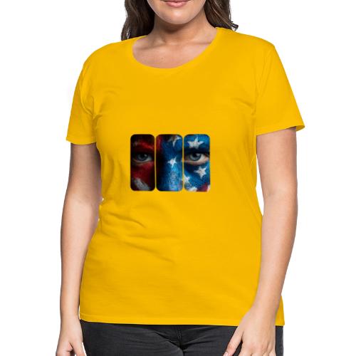 USA: Painted for the Flag - Women's Premium T-Shirt