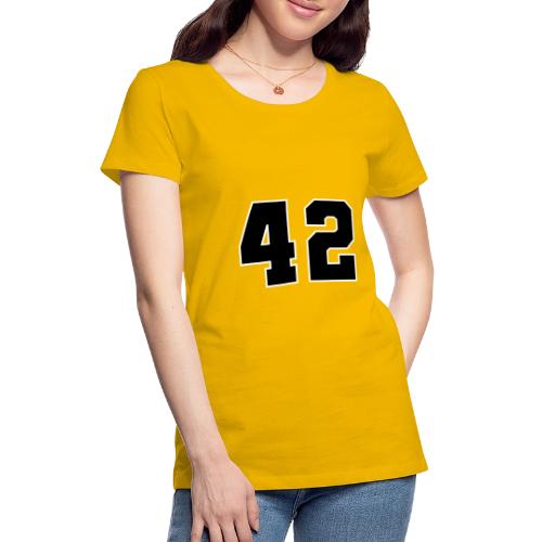 Varsity Number 42 Sports Style - Women's Premium T-Shirt