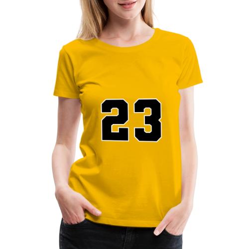 Varsity Number 23 Athletic Style - Women's Premium T-Shirt