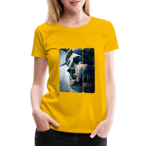 USA: Urban Liberty Triptych - Women's Premium T-Shirt