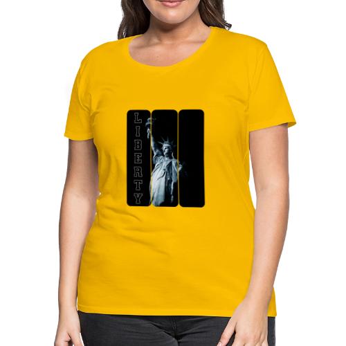 USA: Vertical Liberty - Women's Premium T-Shirt