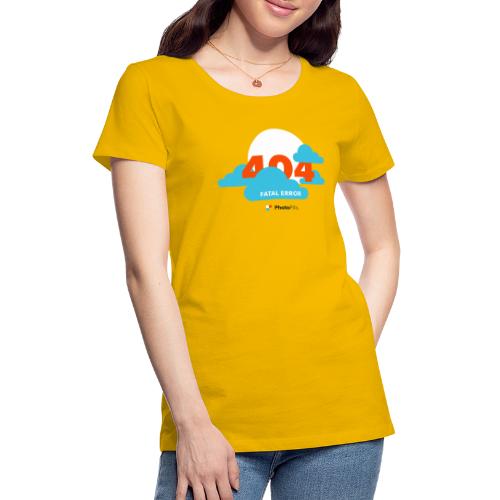 404 Fatal Error Moon Not Found - Women's Premium T-Shirt
