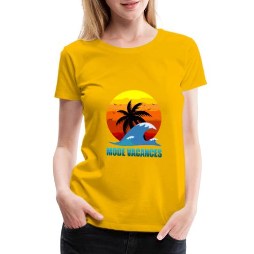 Vacation Mode: Tropical Escape - Women's Premium T-Shirt