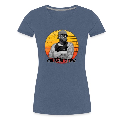 Crusher Crew Carl Crusher Sunset Circle - Women's Premium T-Shirt