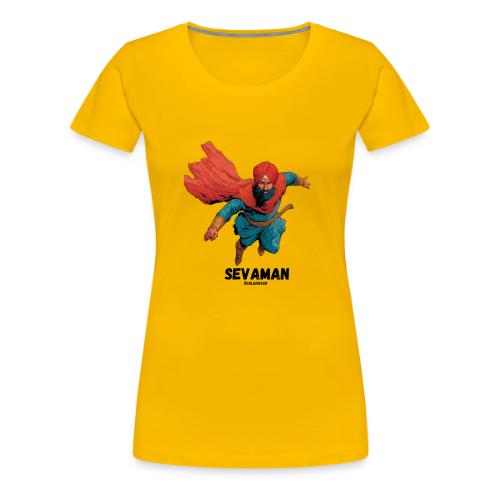 Sevaman, Superhero Sardar - Women's Premium T-Shirt